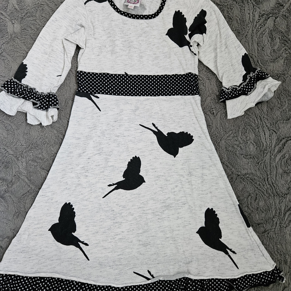 Lilli Lovebird bird themed dress Girls Size 8